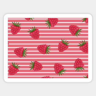 Cool Raspberry pattern Sticker